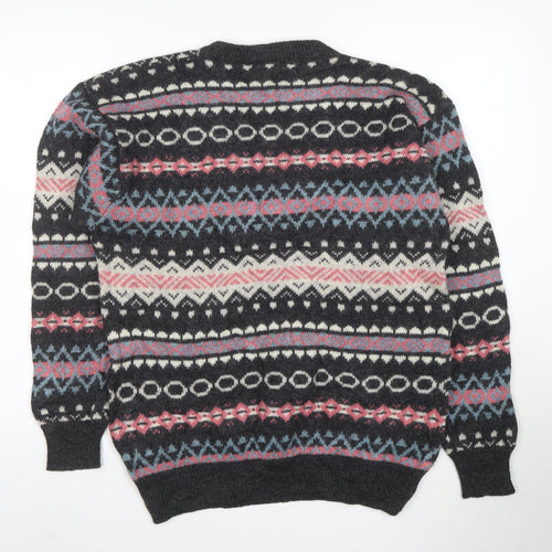 Raquette Men's Multicoloured Fair Isle Wool Jumper M