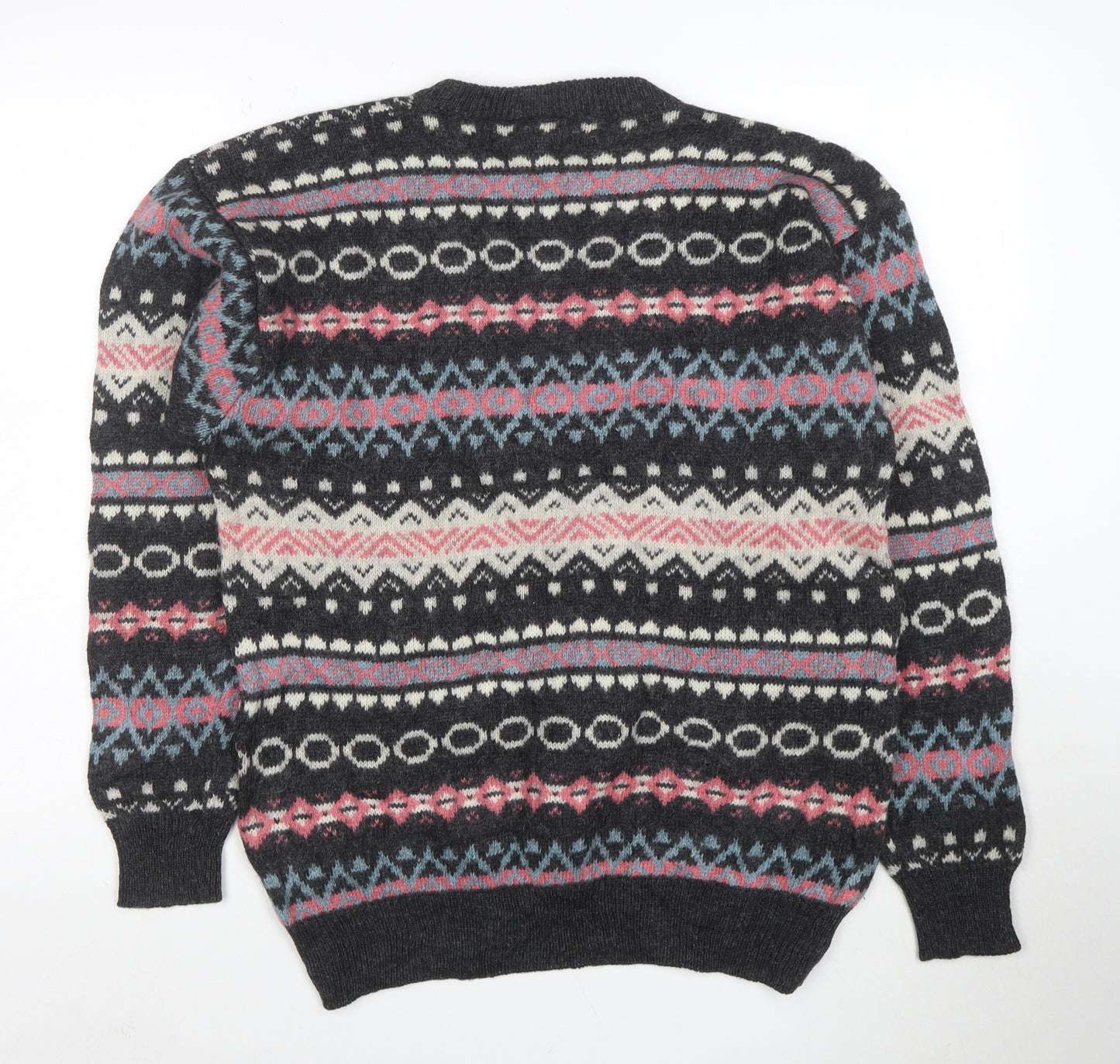 Raquette Men's Multicoloured Fair Isle Wool Jumper M