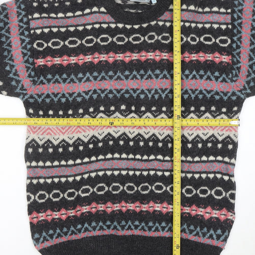 Raquette Men's Multicoloured Fair Isle Wool Jumper M