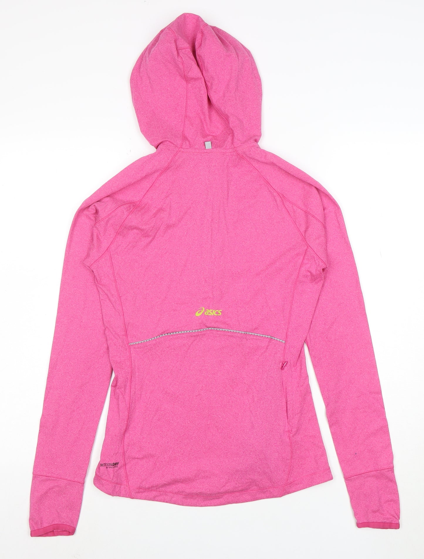 ASICS Women Pink XS 1/2 Zip Hooded Pullover Hoodie