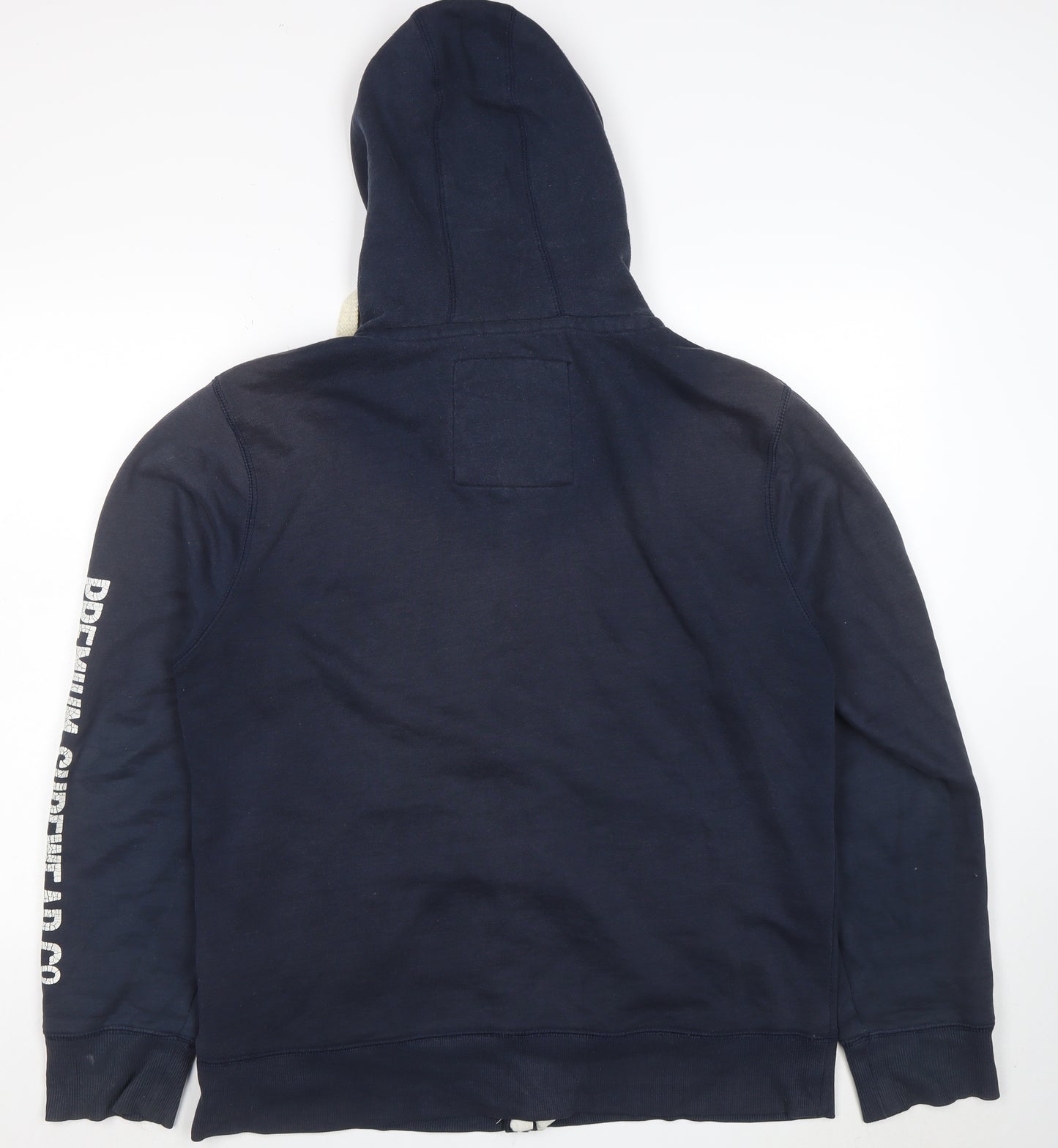 Saltrock Mens Blue Full Zip Hoodie L Cotton Blend Fleece Outdoor