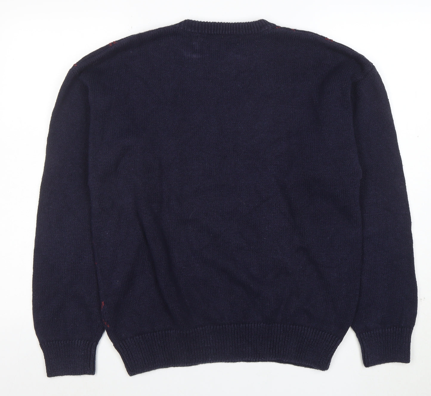 Harbour Classics Men's Blue Argyle Golf Knit Pullover Jumper M