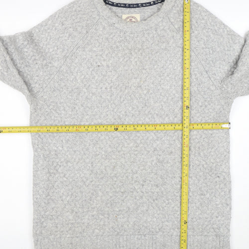 Fat Face Men's Grey Wool Blend Crew Neck Jumper Size L