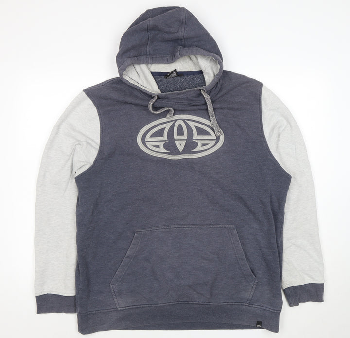 Animal Men’s Blue Pullover Hoodie XL Hooded Logo Fleece Sweatshirt