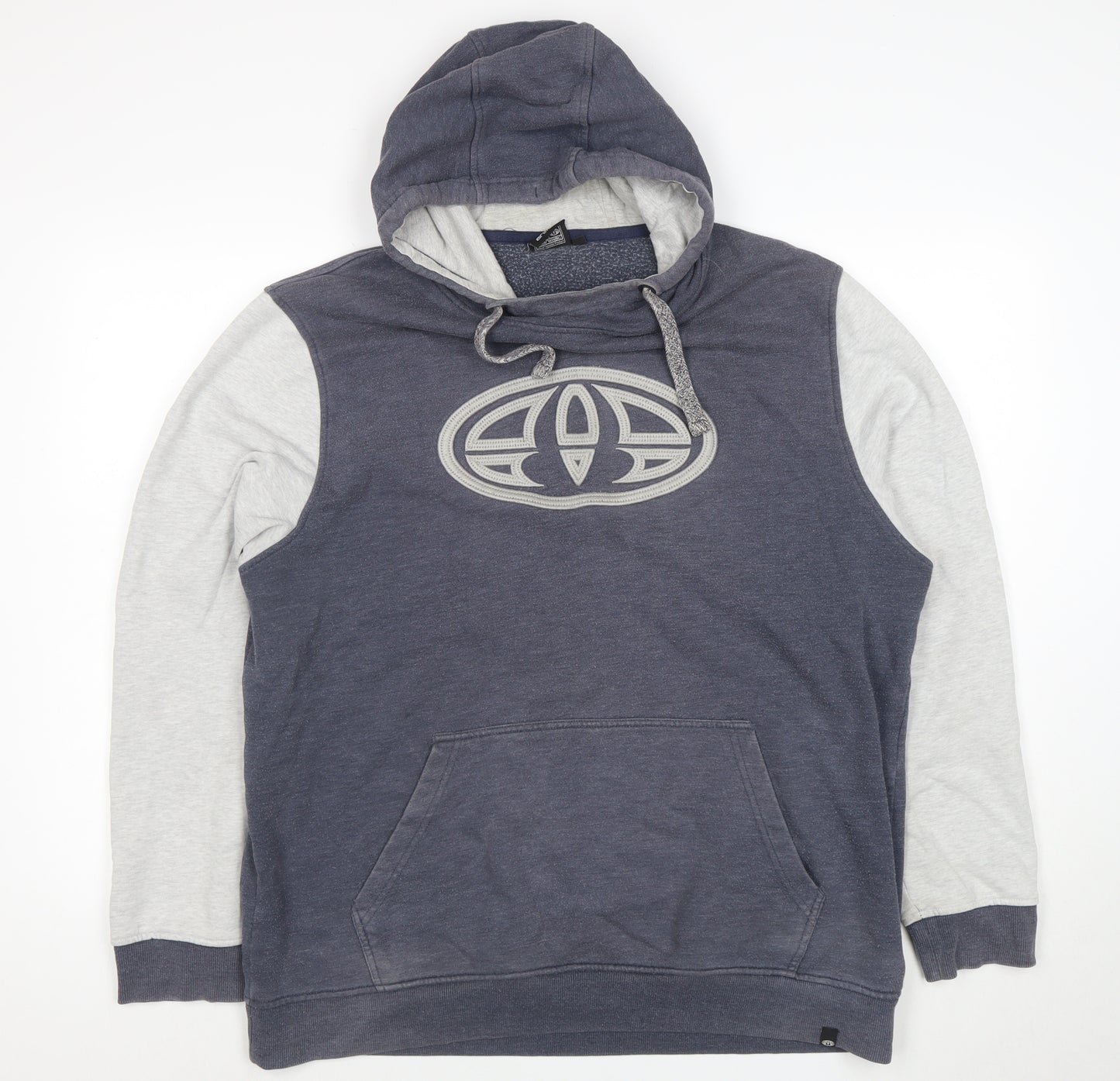 Animal Men’s Blue Pullover Hoodie XL Hooded Logo Fleece Sweatshirt