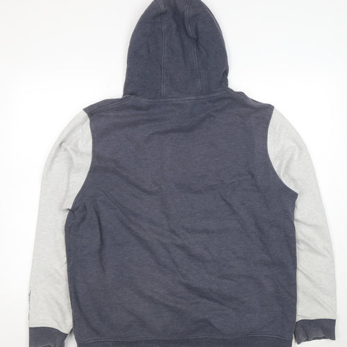 Animal Men’s Blue Pullover Hoodie XL Hooded Logo Fleece Sweatshirt