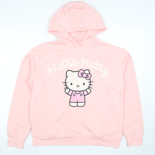 Primark Hello Kitty Pink Hoodie Women S Pullover Hooded Cotton Blend