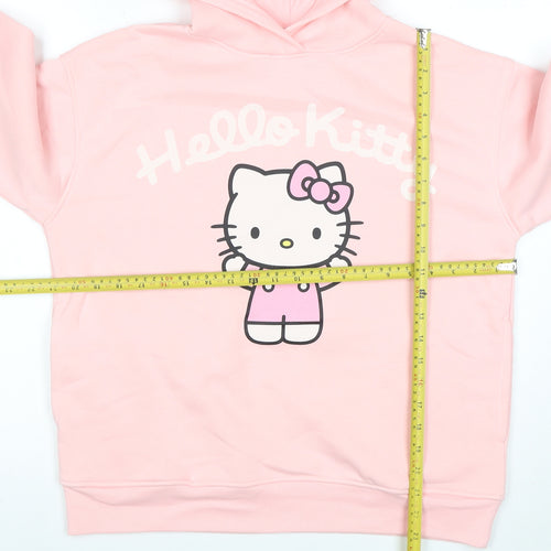 Primark Hello Kitty Pink Hoodie Women S Pullover Hooded Cotton Blend