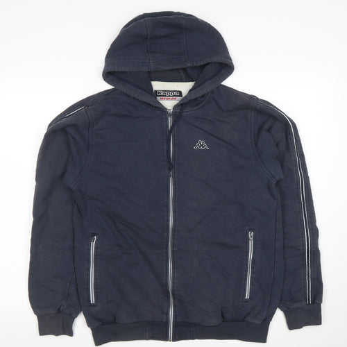 Kappa Men’s Blue Full Zip Hoodie Medium Sportswear