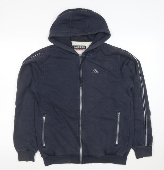 Kappa Men’s Blue Full Zip Hoodie Medium Sportswear