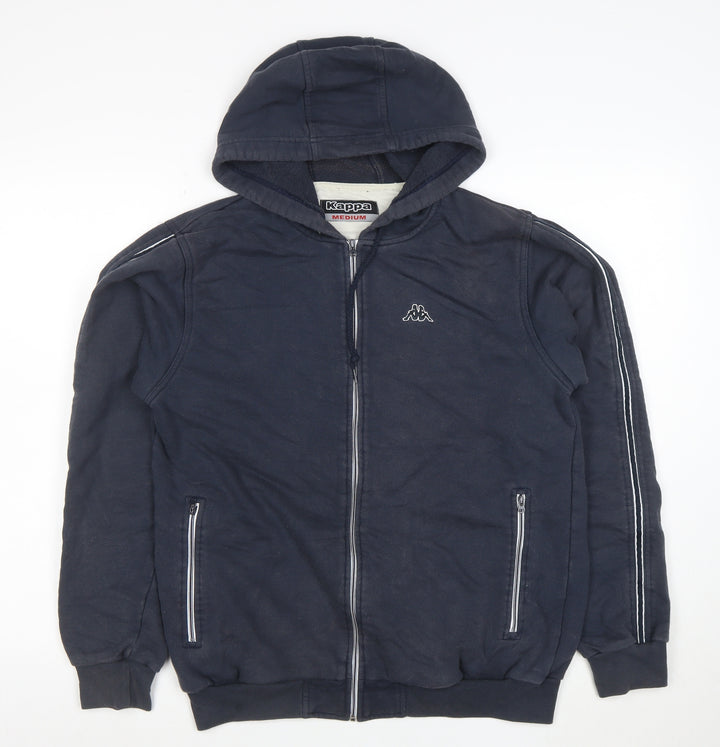 Kappa Men’s Blue Full Zip Hoodie Medium Sportswear