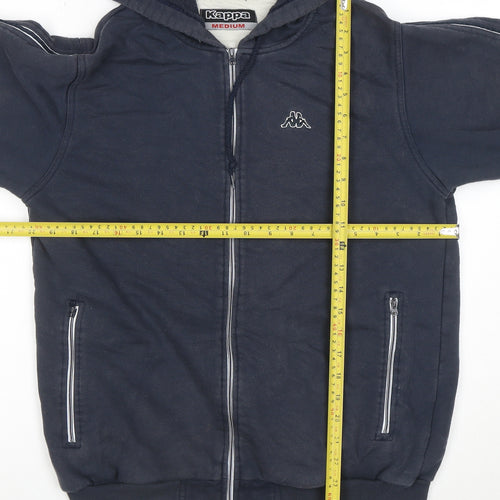 Kappa Men’s Blue Full Zip Hoodie Medium Sportswear