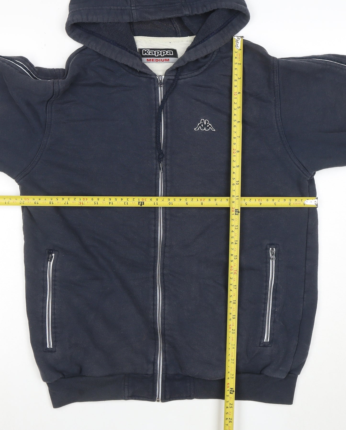 Kappa Men’s Blue Full Zip Hoodie Medium Sportswear