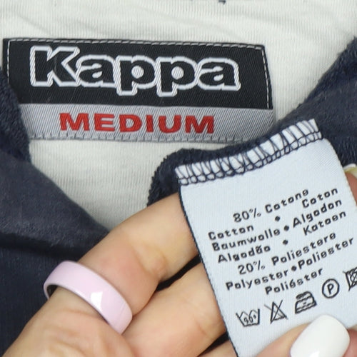 Kappa Men’s Blue Full Zip Hoodie Medium Sportswear