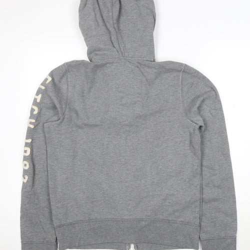 Abercrombie & Fitch Men’s Grey Full Zip Hoodie Small Classic Fit