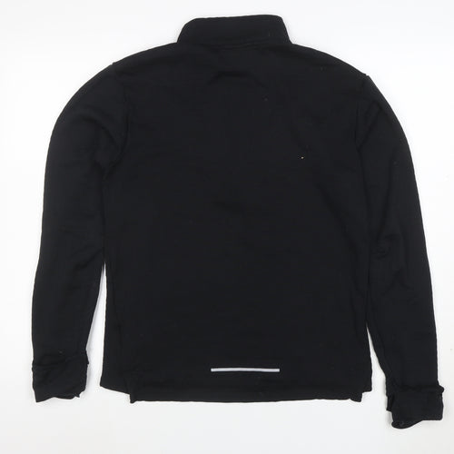 Nike Women's Black Small 1/4 Zip Running Top Long Sleeve Activewear