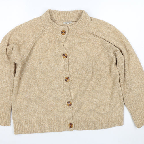 Notura Women's Beige Wool Button Cardigan Size S