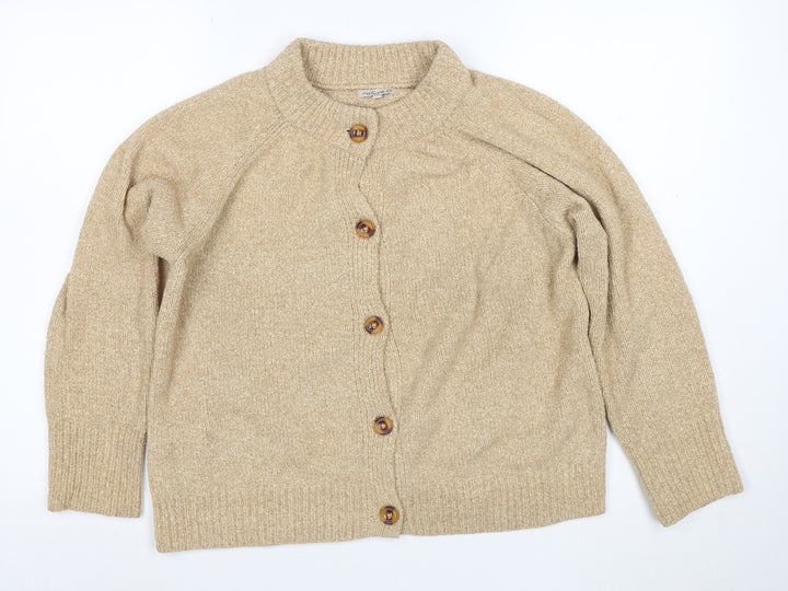 Notura Women's Beige Wool Button Cardigan Size S