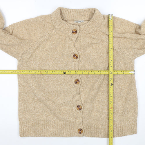 Notura Women's Beige Wool Button Cardigan Size S