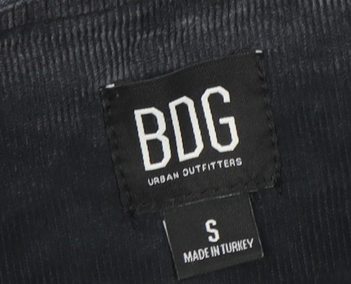 BDG Urban Outfitters Womens Grey Pleated Corduroy Mini Skirt Size S