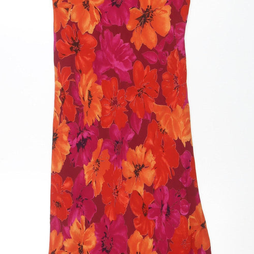 New Look Women's Multicoloured Floral Midi Bodycon Dress Size 12