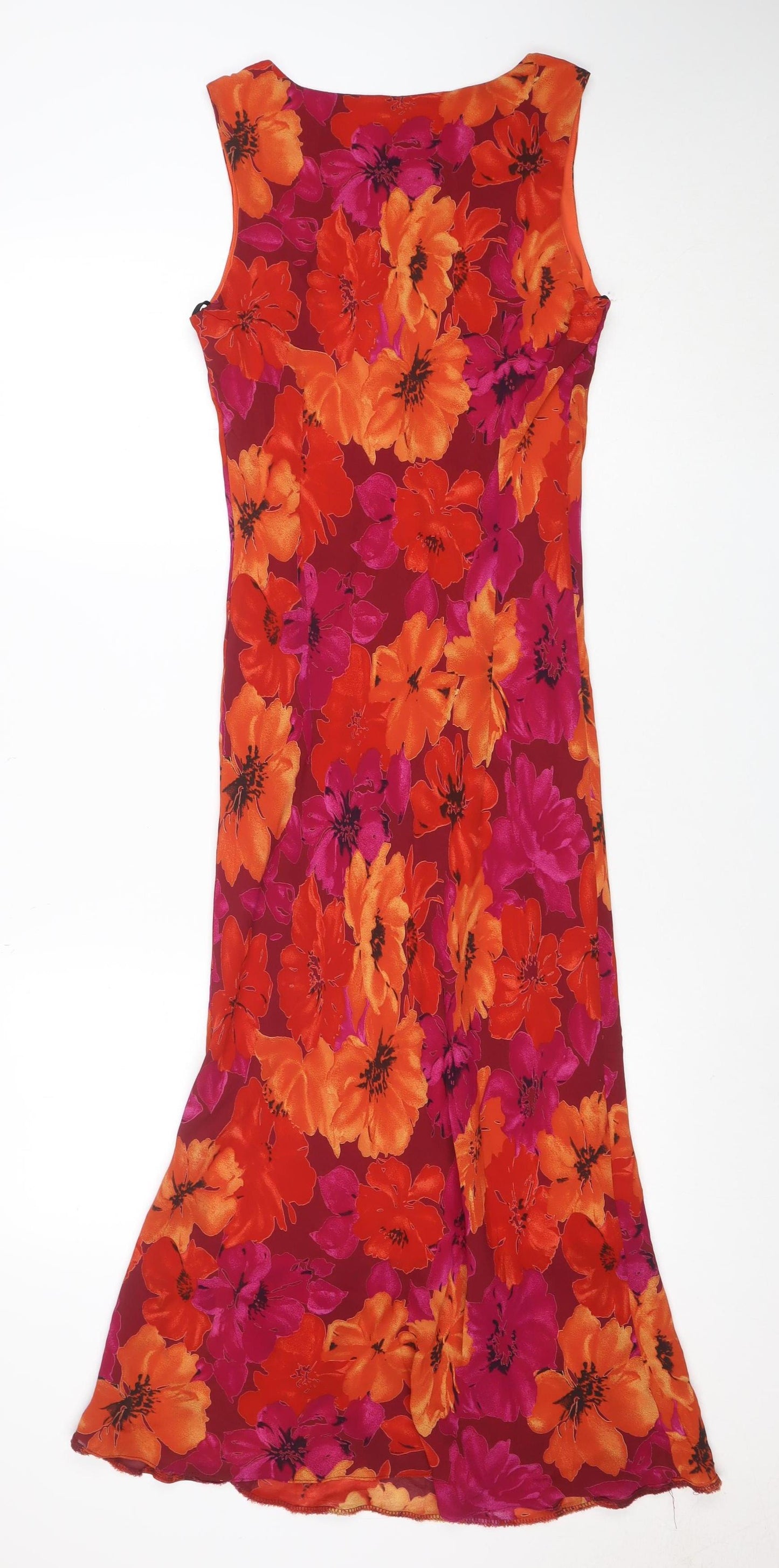 New Look Women's Multicoloured Floral Midi Bodycon Dress Size 12