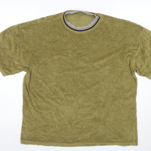 Urban Outfitters Men's Green Cotton Short Sleeve Crew Neck T-Shirt Size S