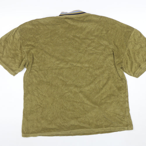 Urban Outfitters Men's Green Cotton Short Sleeve Crew Neck T-Shirt Size S