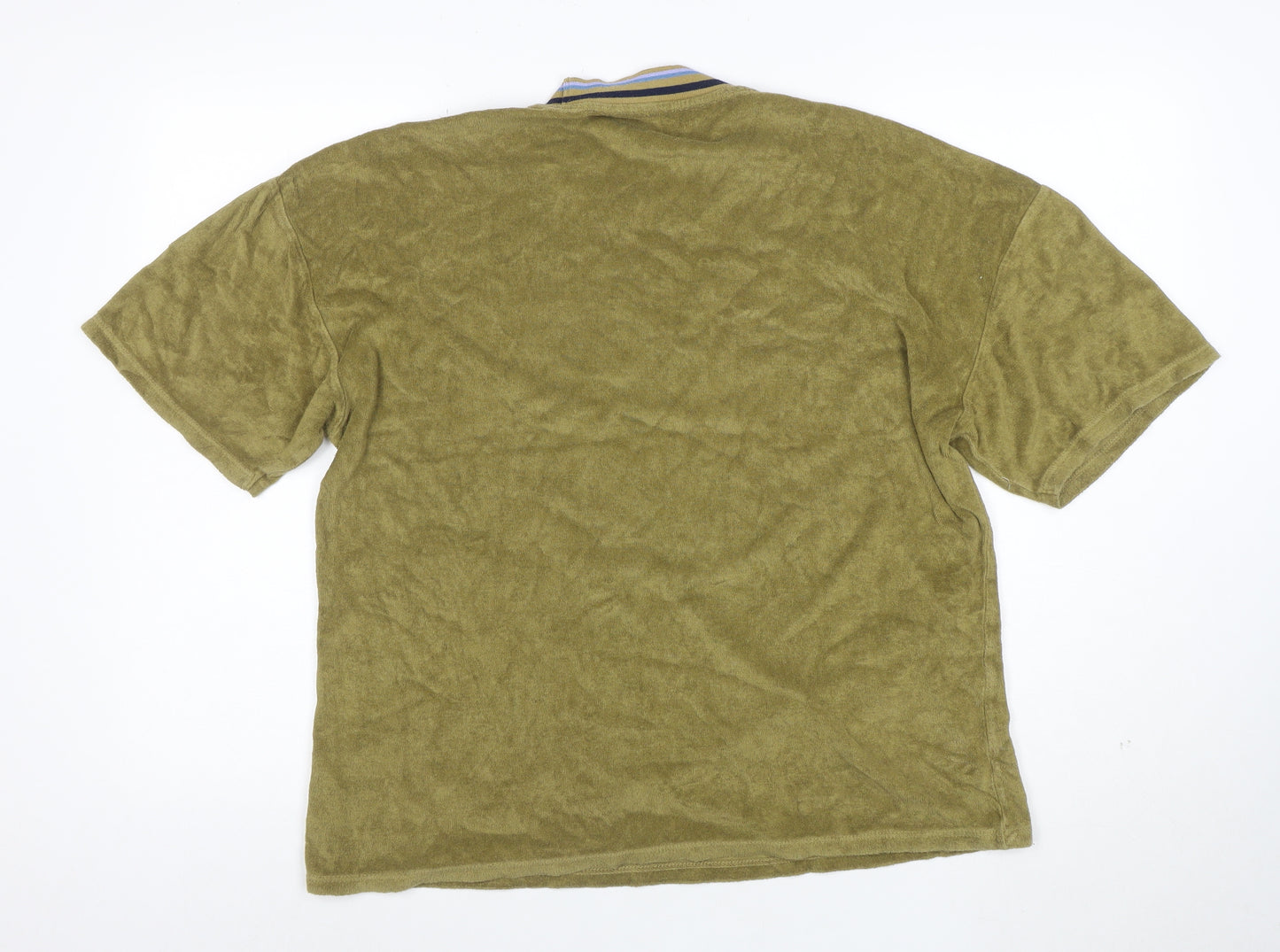 Urban Outfitters Men's Green Cotton Short Sleeve Crew Neck T-Shirt Size S