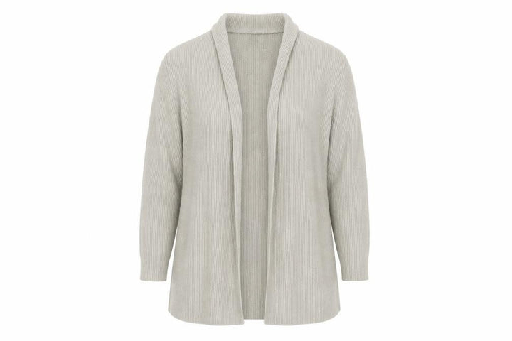 Wallis Women Beige Long Sleeve Collared Cardigan Size 10 Wool Blend
