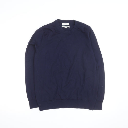 Marks and Spencer Women’s Blue Merino Wool Crew Neck Jumper Size 14