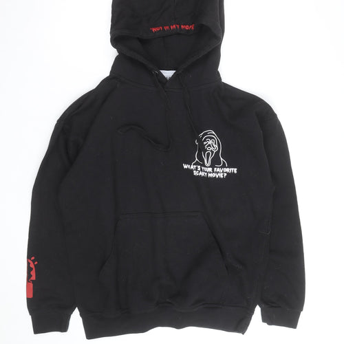 Ratchet Men’s Black Pullover Hoodie L Horror Graphic Print Sweatshirt