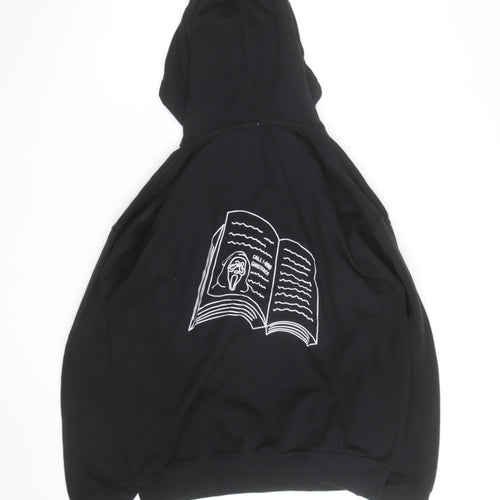 Ratchet Men’s Black Pullover Hoodie L Horror Graphic Print Sweatshirt