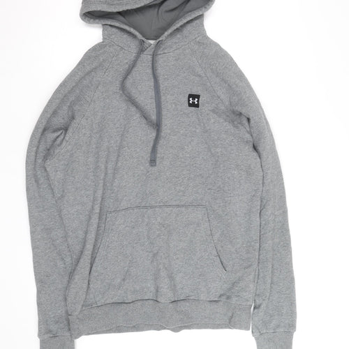 Under Armour Men's Grey Pullover Hoodie M Relaxed Fit Athletic