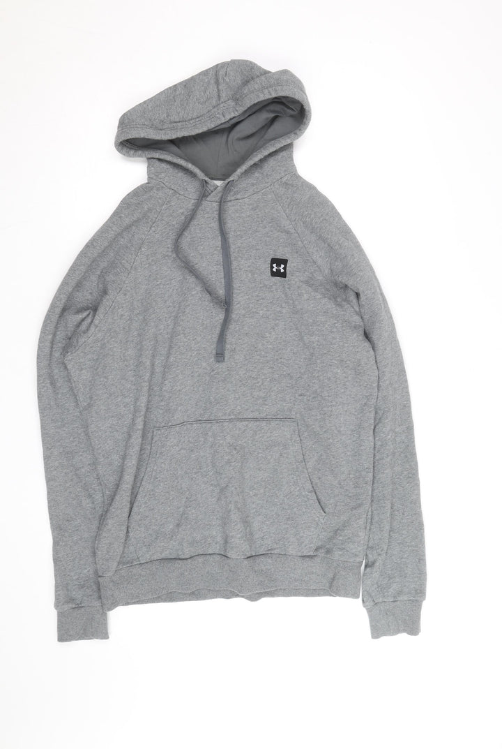 Under Armour Men's Grey Pullover Hoodie M Relaxed Fit Athletic