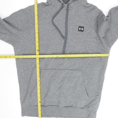 Under Armour Men's Grey Pullover Hoodie M Relaxed Fit Athletic