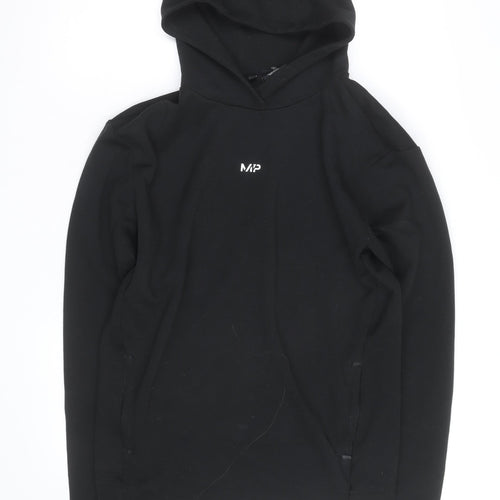MP Men's Black Pullover Hoodie Size M Regular Fit Gym Wear