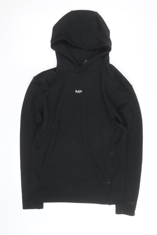 MP Men's Black Pullover Hoodie Size M Regular Fit Gym Wear