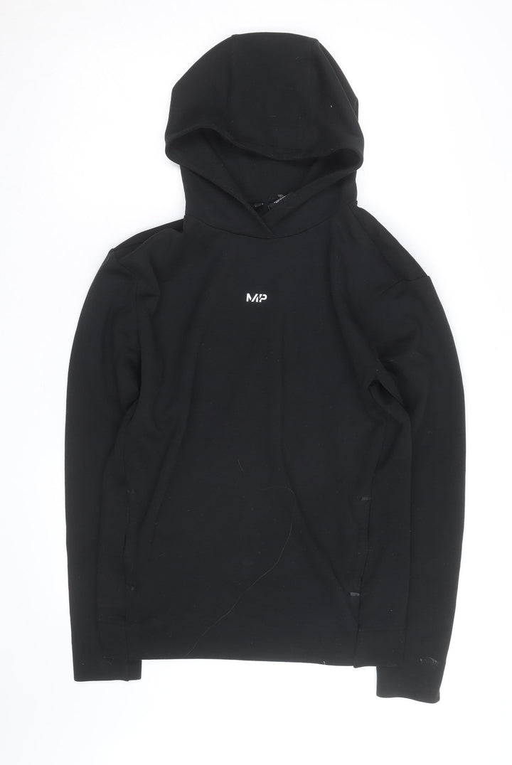 MP Men's Black Pullover Hoodie Size M Regular Fit Gym Wear