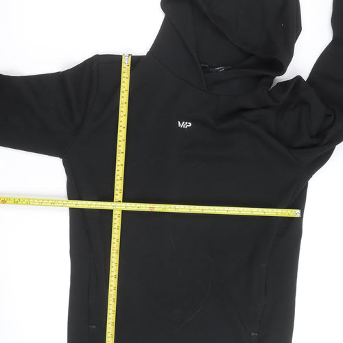 MP Men's Black Pullover Hoodie Size M Regular Fit Gym Wear