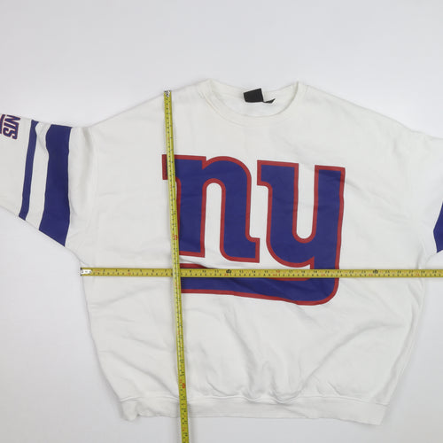 Primark NFL Men’s White XL Pullover Sweatshirt with Logo Print