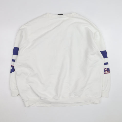 Primark NFL Men’s White XL Pullover Sweatshirt with Logo Print