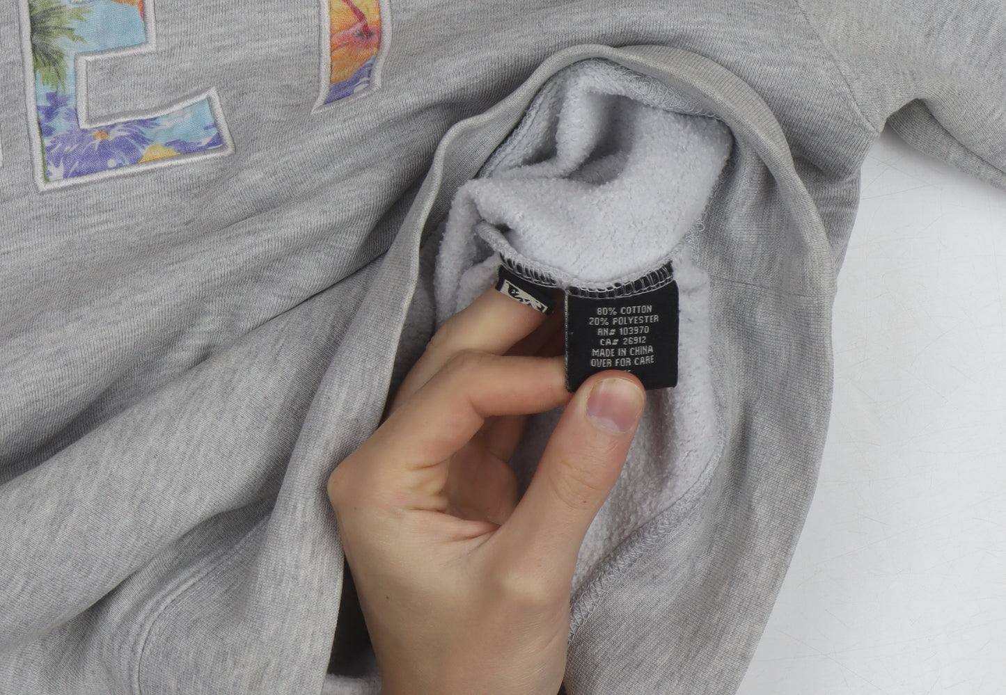 Obey Men's Grey Crew Neck Graphic Print Sweatshirt Size S