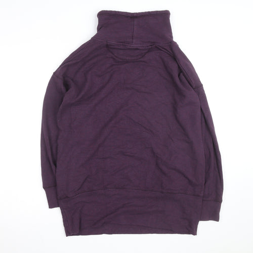 BAM Bamboo Clothing Womens Purple Long Sleeve Cowl Neck Pullover Hoodie Size M