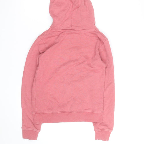 Animal Girls Pink Pullover Hoodie 11-12 Years Embroidered Logo Sweatshirt