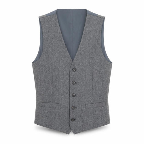 Marks and Spencer Men's Grey Wool Blend Waistcoat Size S Regular Fit