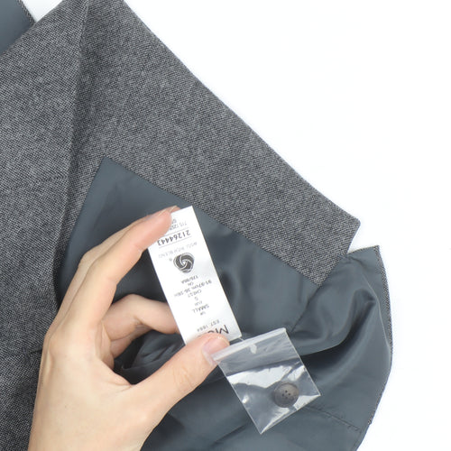 Marks and Spencer Men's Grey Wool Blend Waistcoat Size S Regular Fit