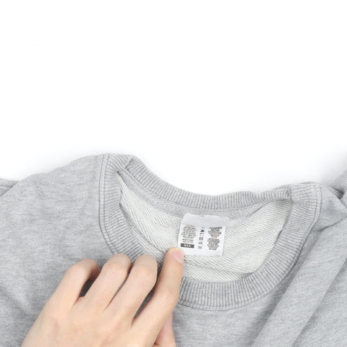 Ascolour Men's Grey Graphic Pullover Sweatshirt Medium