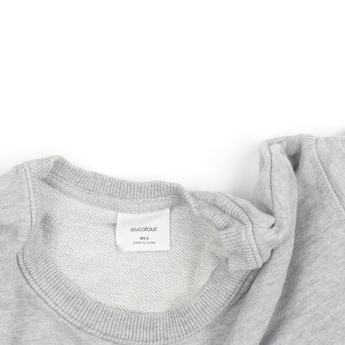 Ascolour Men's Grey Graphic Pullover Sweatshirt Medium