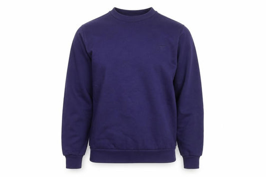 Front view of Slazenger Men Blue Small Pullover Sweatshirt Crew Neck Fleece